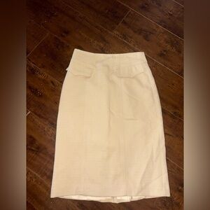Nanette Lepore Cotton Stretch Lined Skirt Pencil Size 0